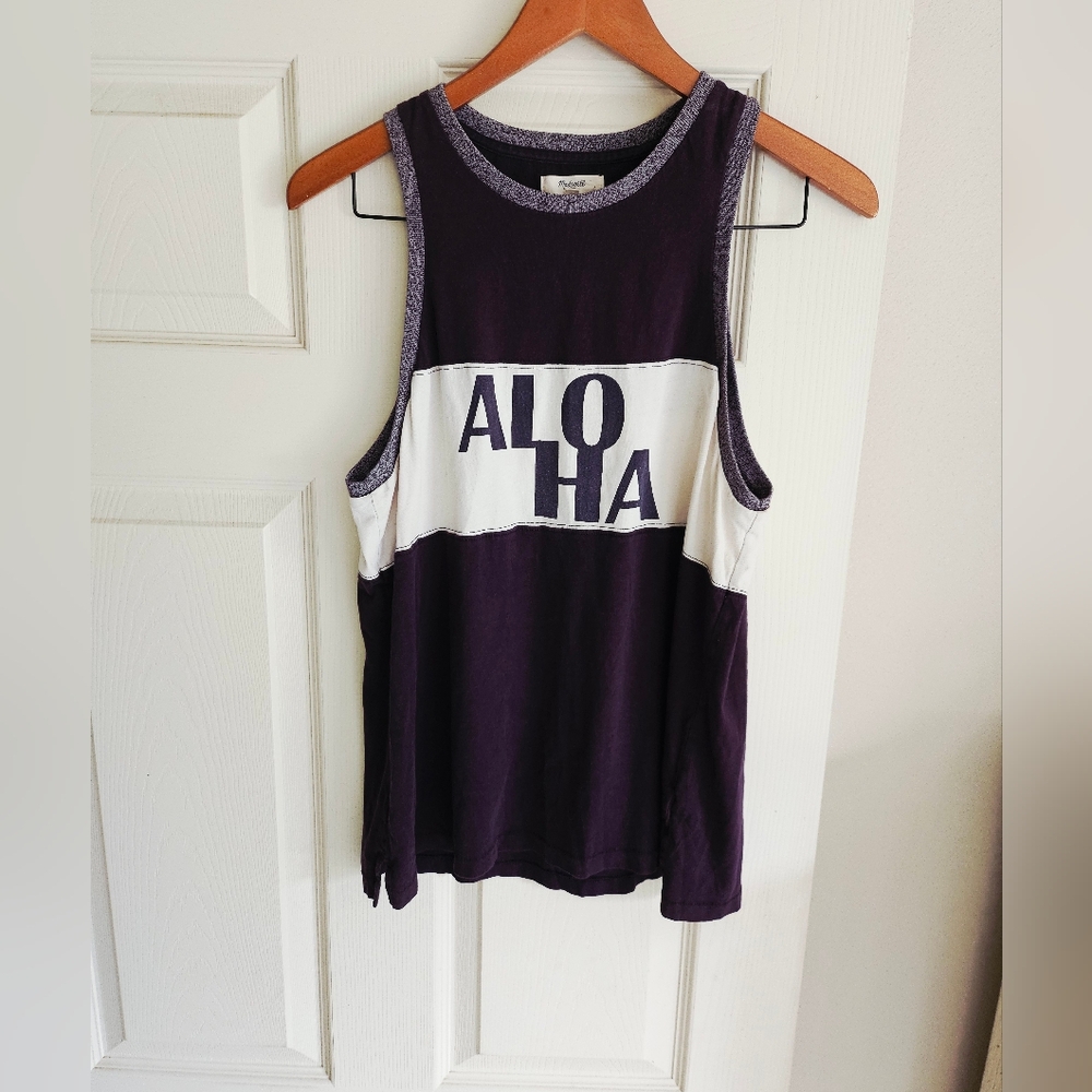 Madewell M Dark Purple Sleeveless Top Very Good Condition